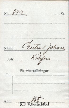 Gertrud Johansson Kölefors
Gertrud Johansson Kölefors

raja
Gertrud Johansson, Kölefors 
Källa: smol
Nyckelord: Johansson Kölefors