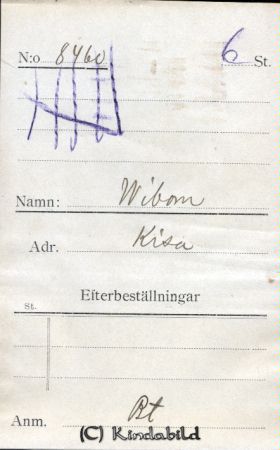 Wibom Kisa
Wibom Kisa

raja
Wibom, Kisa 
Källa: smol
Nyckelord: Wibom Kisa