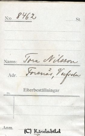 Tora Nilsson Forsnäs Verfveln
Tora Nilsson Forsnäs Verfveln

raja
Tora Nilsson, Forsnäs, Verveln (Verfveln) 
Källa: smol
Nyckelord: Nilsson Forsnäs