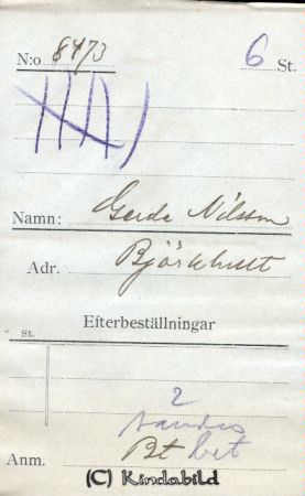 Gerda Nilsson Björkhult
Gerda Nilsson Björkhult
Nyckelord: Nilsson Björkhult