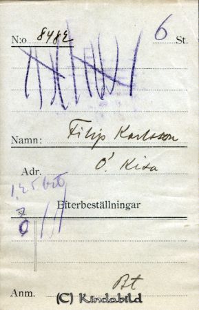 Filip Karlsson  Ö  Kisa
Filip Karlsson  Ö  Kisa
Nyckelord: Filip Karlsson