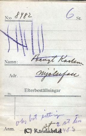 Bengt Karlsson    Mjölsefall
Bengt Karlsson    Mjölsefall 
Nyckelord: Karlsson    Mjölsefall