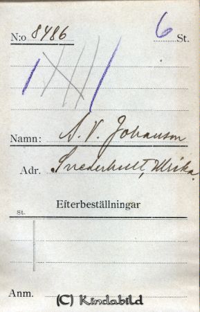 A V Johansson Snederhult Ulrika
A V Johansson Snederhult Ulrika
Nyckelord: Johansson Snederhult