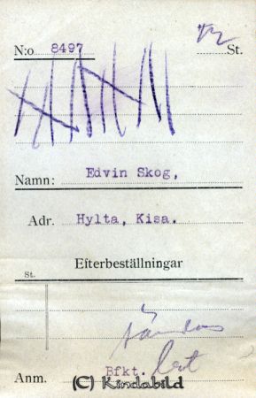 Edvin Skog Hylta Kisa
Edvin Skog Hylta Kisa
Nyckelord: Skog Hylta