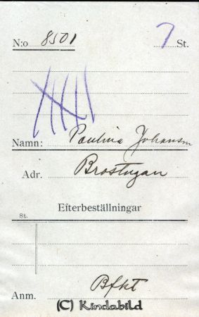 Paulina Johansson Brostugan
Paulina Johansson Brostugan
Nyckelord: Johansson Brostugan