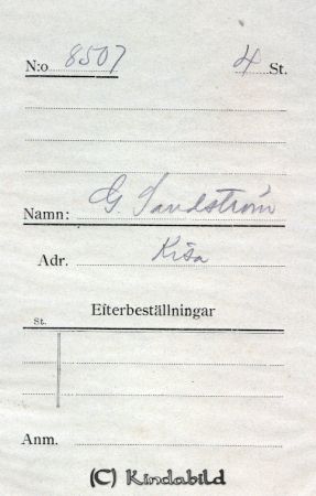 G Sandström Kisa
G Sandström Kisa
Nyckelord: Sandström Kisa