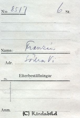 Franzén  Södra Vi
Franzén  Södra Vi
Nyckelord: Franzén Södra Vi