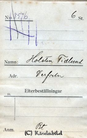 Holsten Tidlund Verfveln
Holsten Tidlund Verfveln
Nyckelord: Tidlund Verfveln
