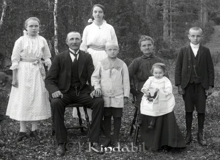 Grupporträtt med en man en kvinna och fem barn i landskap
godj
Grupporträtt med en man en kvinna och fem barn i landskap
Nyckelord: Grupporträtt landskap
