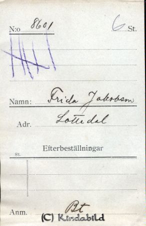 Frida Jakobsson Lottendal
Frida Jakobsson Lottendal
Nyckelord: Jakobsson Lottendal