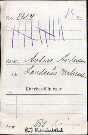 Anders Andersson Landsnäs Malexander
Anders Andersson Landsnäs Malexander
Nyckelord: Andersson Landsnäs