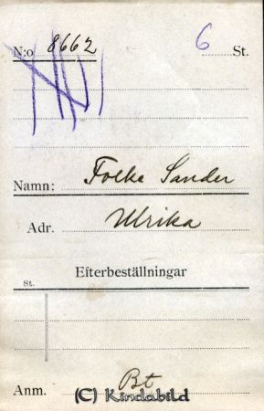 Folke Sander Ulrika
Folke Sander Ulrika
Nyckelord: Sander Ulrika