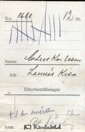 Anders Karlsson Lannäs Kisa
Anders Karlsson Lannäs Kisa
Nyckelord: Karlsson Lannäs