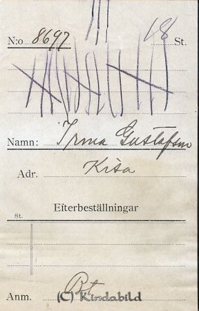 Irma Gustafsson Kisa
Irma Gustafsson Kisa
Nyckelord: Irma Gustafsson