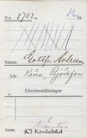 Gottfr  Andersson Kärra Björkfors
Gottfr  Andersson Kärra Björkfors
Nyckelord: Andersson Kärra