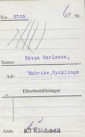 Edvin Carlsson Embrike Hycklinge
Edvin Carlsson Embrike Hycklinge
Nyckelord: Carlsson Embrike