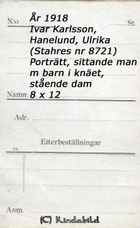 Ivar Karlsson Hanelund Ulrika
Ivar Karlsson Hanelund Ulrika
Nyckelord: Karlsson Hanelund
