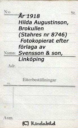 Hilda Augustinsson Brokullen
Hilda Augustinsson Brokullen
Nyckelord: Augustinsson Brokullen