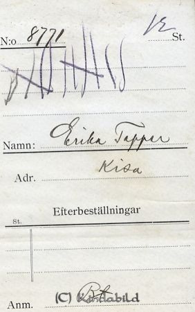 Erika Tapper Kisa
Erika Tapper Kisa
Nyckelord: Erika Tapper