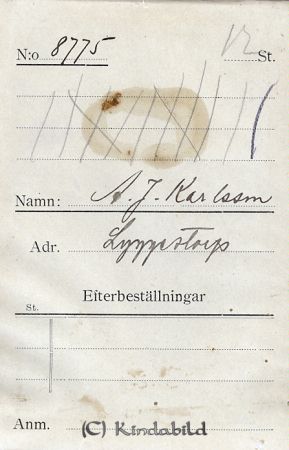 A J Karlsson Lyggestorp
A J Karlsson Lyggestorp
Nyckelord: Karlsson Lyggestorp