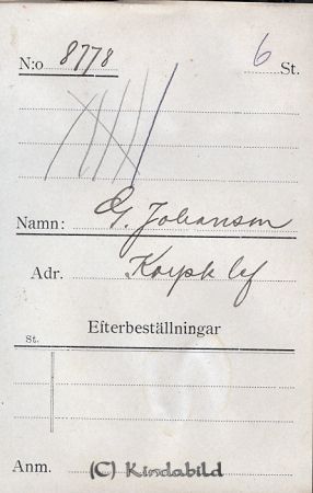 G Johansson Korpklef
G Johansson Korpklef
Nyckelord: Johansson Korpklef