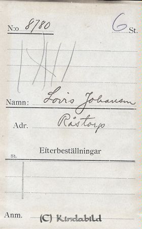 Lovis Johansson Råstorp
Lovis Johansson Råstorp
Nyckelord: Johansson Råstorp