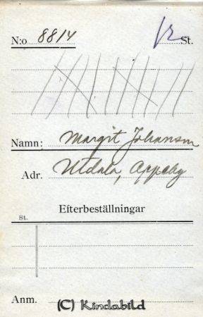 Margit Johansson Utdala Oppeby
Margit Johansson Utdala Oppeby
Nyckelord: Johansson Utdala