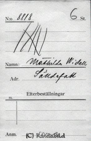 Mathilda Widell Sälldefall
Mathilda Widell Sälldefall
Nyckelord: Mathilda Widell