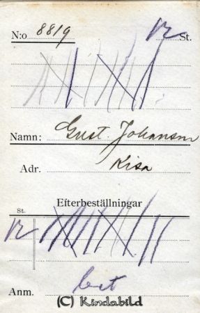 Gust Johansson Kisa
Gust Johansson Kisa
Nyckelord: Johansson Kisa