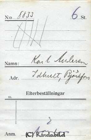Karl Andersson Idhult Björkfors
Karl Andersson Idhult Björkfors
Nyckelord: Andersson Idhult