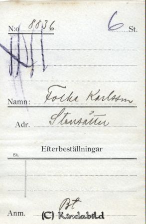 Folke Karlsson   Stensätter
Folke Karlsson   Stensätter 
Nyckelord: Folke Karlsson