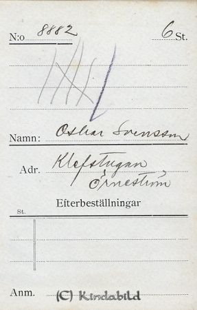 Oskar Svensson Klefstugan Örneström
Oskar Svensson Klefstugan Örneström
Nyckelord: Svensson Klefstugan