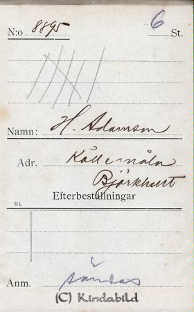H Adamsson Kållemåla Björkhult
H Adamsson Kållemåla Björkhult
Nyckelord: Adamsson Kållemåla