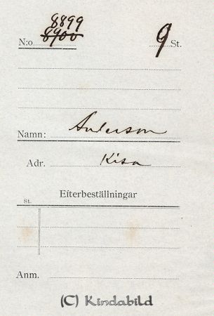 Andersson Kisa
Andersson Kisa
Nyckelord: Andersson Kisa
