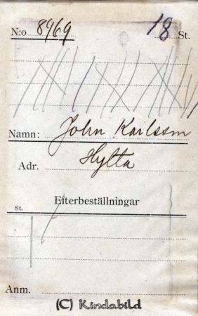 John Karlsson Hylta
John Karlsson Hylta
Nyckelord: Karlsson Hylta