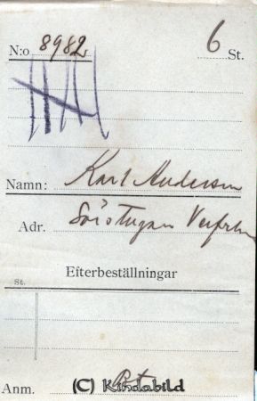 Karl Andersson Sörstugan Verfveln
Karl Andersson Sörstugan Verfveln
Nyckelord: Andersson Sörstugan