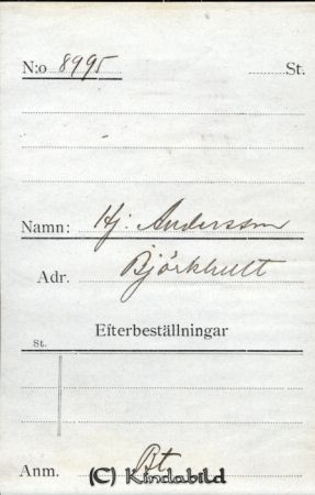 Hj Andersson Björkhult
Hj Andersson Björkhult
Nyckelord: Andersson Björkhult