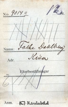 Folke Dahlberg Kisa
Folke Dahlberg Kisa
Nyckelord: Folke Dahlberg