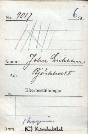 John Eriksson Björkhult
John Eriksson Björkhult
Nyckelord: Eriksson Björkhult