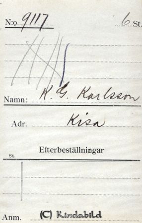 K G Karlsson Kisa
K G Karlsson Kisa
Nyckelord: Karlsson Kisa