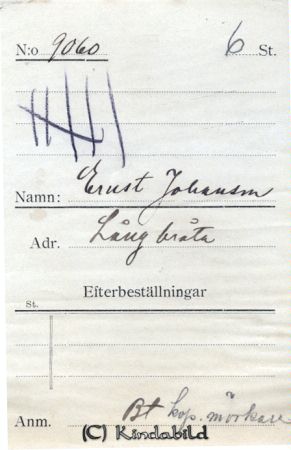 Ernst Johansson Långbråta
Ernst Johansson Långbråta
Nyckelord: Johansson Långbråta
