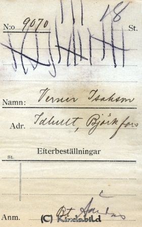 Verner Isaksson Idhult Björkfors
Verner Isaksson Idhult Björkfors
Nyckelord: Isaksson Idhult