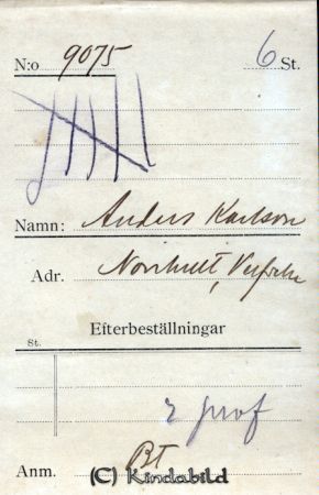 Anders Karlsson Norrhult Verfveln
Anders Karlsson Norrhult Verfveln
Nyckelord: Karlsson Norrhult