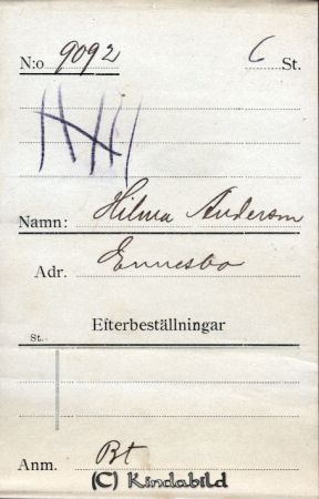 Hilma Andersson Ennesbo
Hilma Andersson Ennesbo
Nyckelord: Andersson Ennesbo