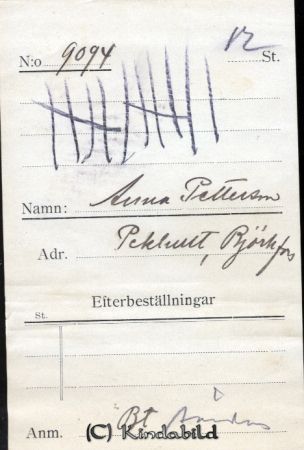 Anna Pettersson Pekhult Björkfors
Anna Pettersson Pekhult Björkfors
Nyckelord: Pettersson Pekhult