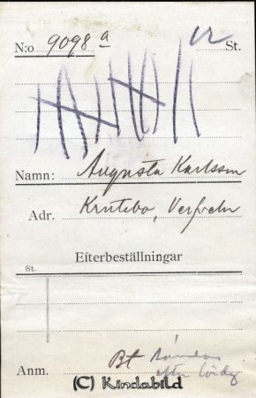 Augusta Karlsson Krutebo Verveln
Augusta Karlsson Krutebo Verveln
Nyckelord: Karlsson Krutebo