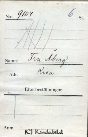 Fru Åberg Kisa
Fru Åberg Kisa
Nyckelord: Åberg Kisa