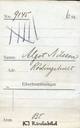 Algot Nilsson Rödingehult
Algot Nilsson Rödingehult
Nyckelord: Nilsson Rödingehult