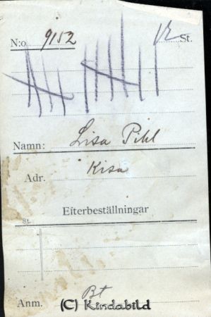Lisa Pihl Kisa
Lisa Pihl Kisa
Nyckelord: Pihl Kisa