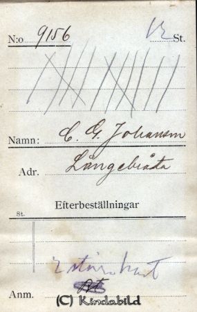 C G Johansson Långebråta
C G Johansson Långebråta
Nyckelord: Johansson Långebråta
